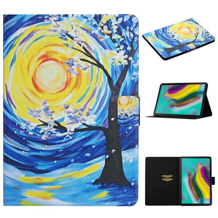 Colored Drawing Pattern Horizontal Flip Leather Case with Holder & Card Slots & Sleep / Wake-up Function, For Samsung Galaxy Tab S5e T720/T725, For Samsung Galaxy Tab S6 T860/T865, For Amazon Kindle Fire HD8 (2020), For Amazon Kindle Fire HD10 (2017)