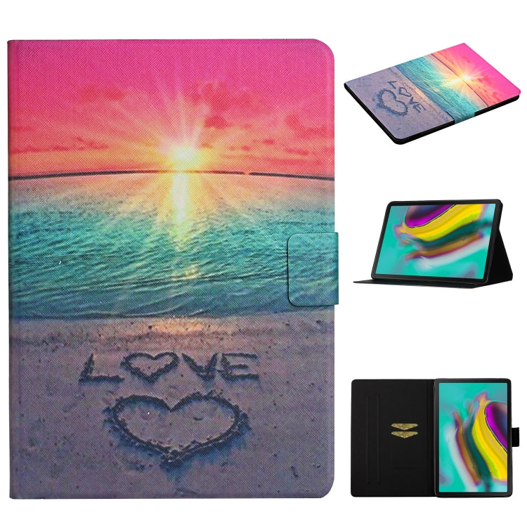 Colored Drawing Pattern Horizontal Flip Leather Case with Holder & Card Slots & Sleep / Wake-up Function, For Samsung Galaxy Tab S5e T720/T725, For Samsung Galaxy Tab S6 T860/T865, For Amazon Kindle Fire HD8 (2020), For Amazon Kindle Fire HD10 (2017)
