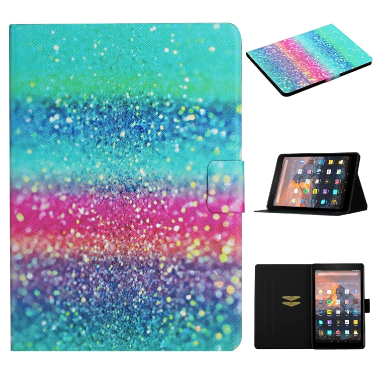 Colored Drawing Pattern Horizontal Flip Leather Case with Holder & Card Slots & Sleep / Wake-up Function, For Samsung Galaxy Tab S5e T720/T725, For Samsung Galaxy Tab S6 T860/T865, For Amazon Kindle Fire HD8 (2020), For Amazon Kindle Fire HD10 (2017)