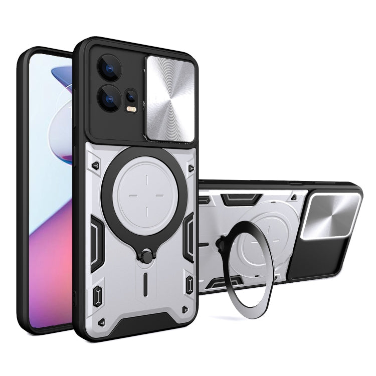 CD Texture Sliding Camshield Magnetic Holder Phone Case, For Motorola Edge 30 Fusion, For Motorola Edge 30 Neo, For Motorola Moto G62, For Motorola Edge 30 Ultra