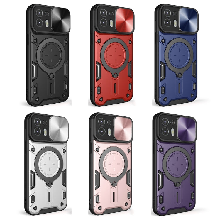 CD Texture Sliding Camshield Magnetic Holder Phone Case, For Motorola Edge 20 Lite, For Motorola Edge 20 Pro, For Motorola Moto G30 / G20 / G10