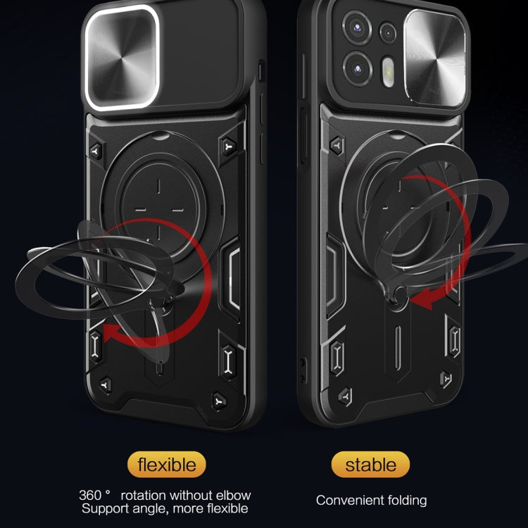 CD Texture Sliding Camshield Magnetic Holder Phone Case, For Motorola Edge 20 Lite, For Motorola Edge 20 Pro, For Motorola Moto G30 / G20 / G10