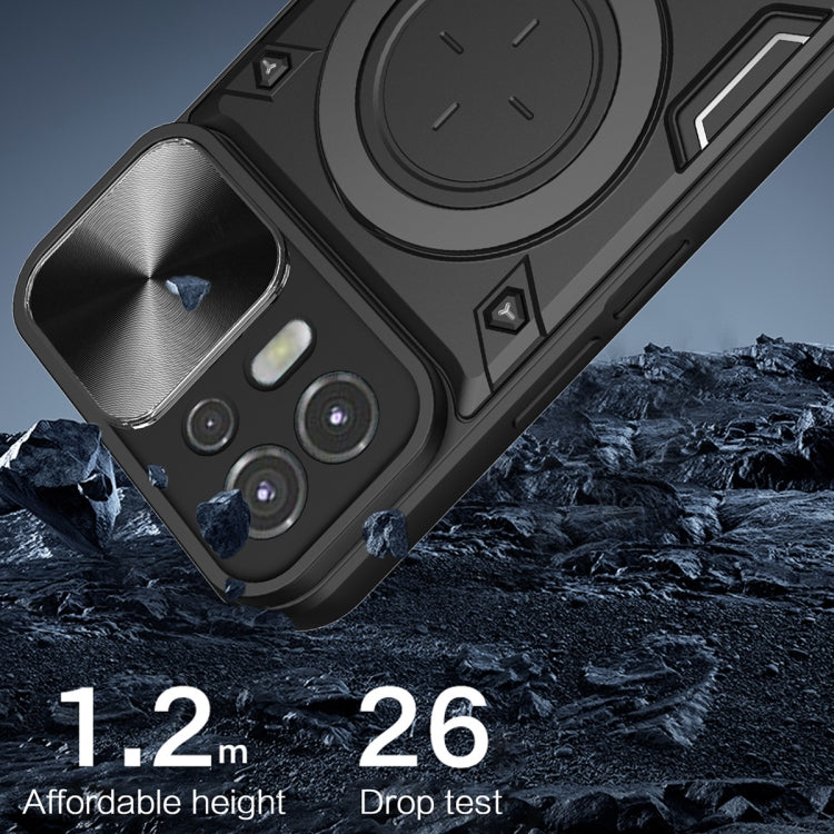 CD Texture Sliding Camshield Magnetic Holder Phone Case, For Motorola Edge 20 Lite, For Motorola Edge 20 Pro, For Motorola Moto G30 / G20 / G10