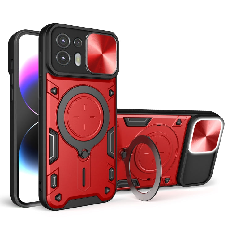CD Texture Sliding Camshield Magnetic Holder Phone Case, For Motorola Edge 20 Lite, For Motorola Edge 20 Pro, For Motorola Moto G30 / G20 / G10
