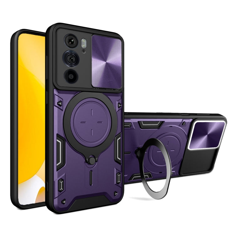 CD Texture Sliding Camshield Magnetic Holder Phone Case, For Motorola Moto G22 / E32, For Motorola Edge 30, For Motorola Edge 30 Pro, For Motorola Moto E20 / E30 / E40