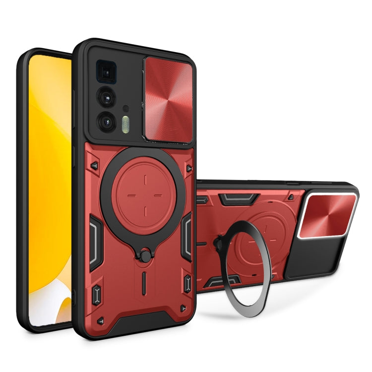 CD Texture Sliding Camshield Magnetic Holder Phone Case, For Motorola Edge 20 Lite, For Motorola Edge 20 Pro, For Motorola Moto G30 / G20 / G10