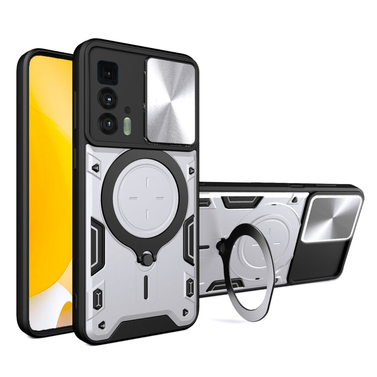 CD Texture Sliding Camshield Magnetic Holder Phone Case, For Motorola Edge 20 Lite, For Motorola Edge 20 Pro, For Motorola Moto G30 / G20 / G10