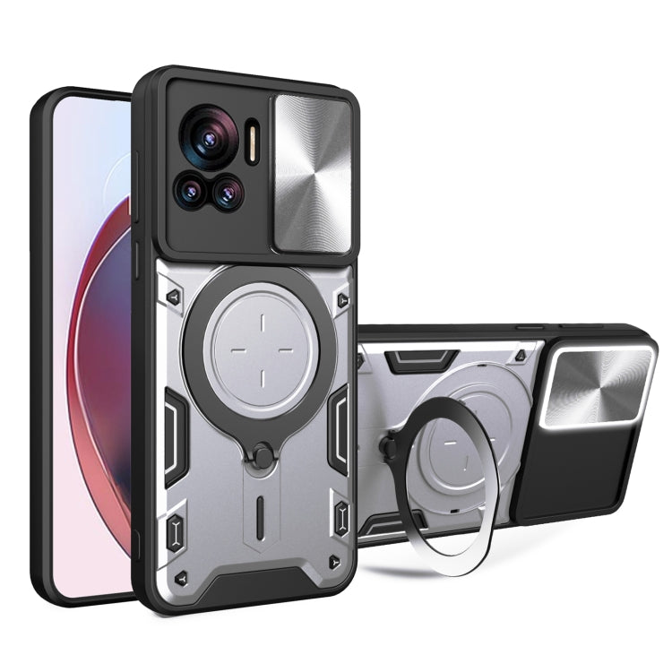 CD Texture Sliding Camshield Magnetic Holder Phone Case, For Motorola Edge 30 Fusion, For Motorola Edge 30 Neo, For Motorola Moto G62, For Motorola Edge 30 Ultra