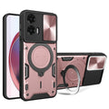 CD Texture Sliding Camshield Magnetic Holder Phone Case, For Motorola Moto G35, For Motorola Moto G55, For Motorola Edge 50 Neo, For Motorola Moto G85