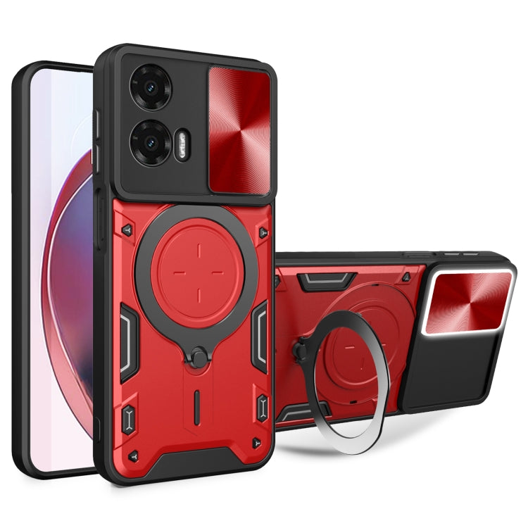 CD Texture Sliding Camshield Magnetic Holder Phone Case, For Motorola Moto G 2025, For Motorola Moto G75 5G, For Motorola Moto G35, For Motorola Moto G55