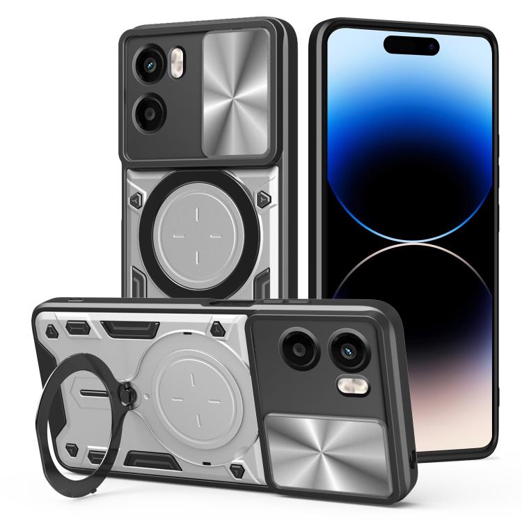 CD Texture Sliding Camshield Magnetic Holder Phone Case, For Motorola Moto G67 Power 5G, For Motorola Edge 70 5G, For Motorola Moto G56 5G, For Motorola Moto G05