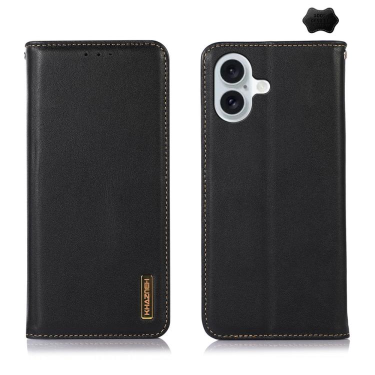 KHAZNEH Nappa Top Layer Cowhide Leather Phone Case, For iPhone 17 Pro Max, For iPhone 16e / 17e, For iPhone 17 Pro, For iPhone 17, For iPhone Air, For iPhone 16e, For iPhone 16 Pro Max