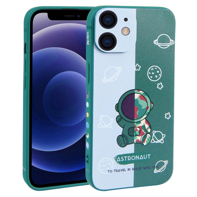 Color Contrast Astronaut Pattern TPU Phone Case, For iPhone 12 mini, For iPhone 11 Pro Max, For iPhone 11, For iPhone 11 Pro, For iPhone XS / X, For iPhone XR, For iPhone XS Max, For iPhone 8 Plus / 7 Plus