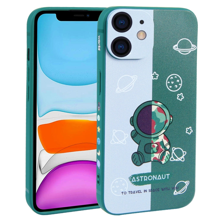 Color Contrast Astronaut Pattern TPU Phone Case, For iPhone 12 mini, For iPhone 11 Pro Max, For iPhone 11, For iPhone 11 Pro, For iPhone XS / X, For iPhone XR, For iPhone XS Max, For iPhone 8 Plus / 7 Plus