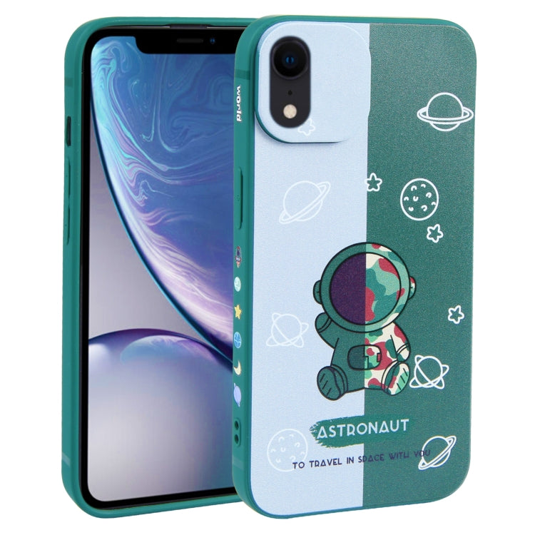 Color Contrast Astronaut Pattern TPU Phone Case, For iPhone 12 mini, For iPhone 11 Pro Max, For iPhone 11, For iPhone 11 Pro, For iPhone XS / X, For iPhone XR, For iPhone XS Max, For iPhone 8 Plus / 7 Plus