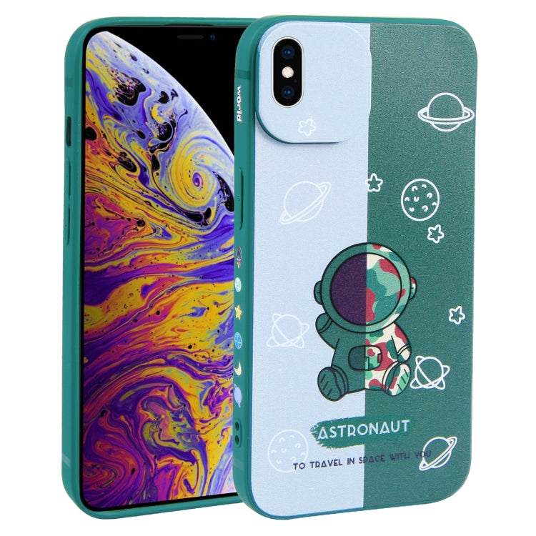 Color Contrast Astronaut Pattern TPU Phone Case, For iPhone 12 mini, For iPhone 11 Pro Max, For iPhone 11, For iPhone 11 Pro, For iPhone XS / X, For iPhone XR, For iPhone XS Max, For iPhone 8 Plus / 7 Plus