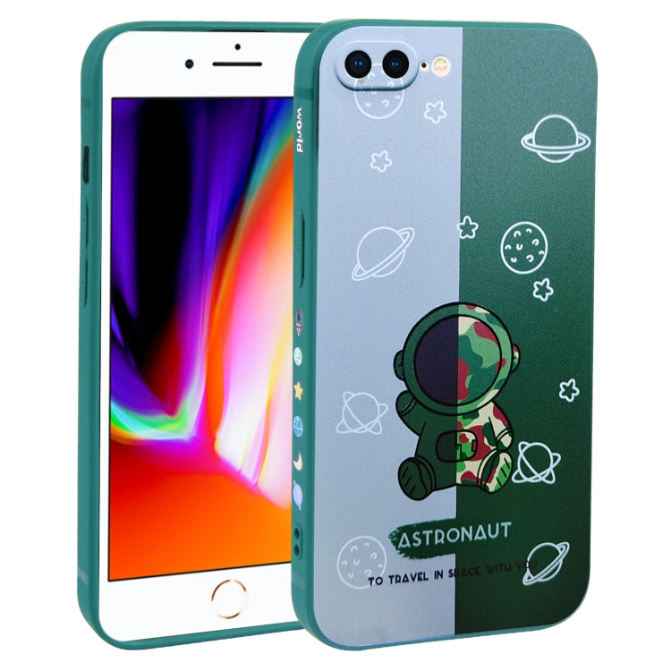 Color Contrast Astronaut Pattern TPU Phone Case, For iPhone 12 mini, For iPhone 11 Pro Max, For iPhone 11, For iPhone 11 Pro, For iPhone XS / X, For iPhone XR, For iPhone XS Max, For iPhone 8 Plus / 7 Plus