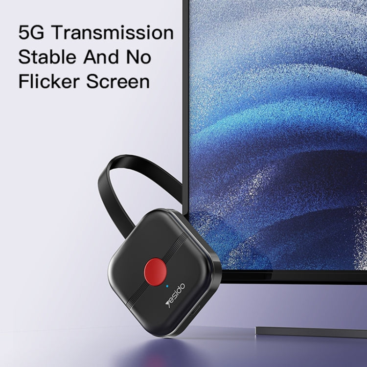 Yesido TV10 HD Wireless Screen Display Receiver, 5G+4K, 2.4G+4K