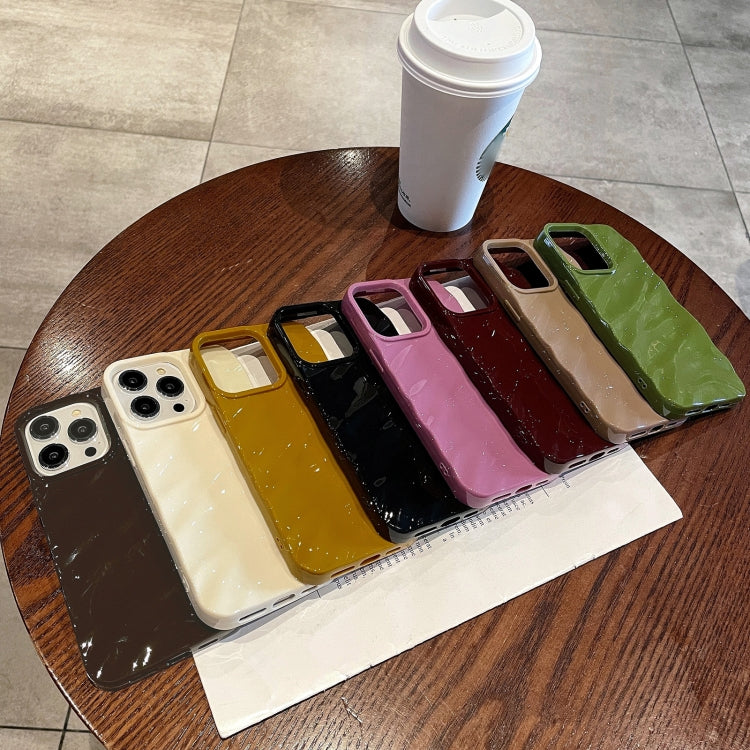 Solid Color Wave Texture TPU Phone Case, For iPhone 16 Pro Max, For iPhone 16 Pro, For iPhone 16 Plus