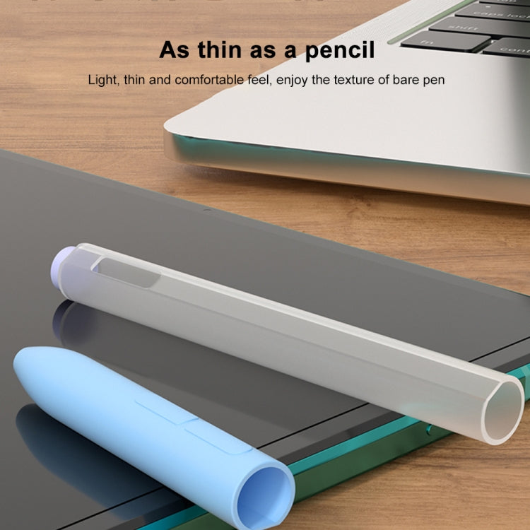 For Xiaomi Stylus Pen 2 Jelly Style Translucent Silicone Protective Pen Case(Black)