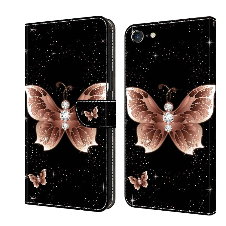 Crystal 3D Shockproof Protective Leather Phone Case, For iPhone 6 Plus / 7 Plus / 8 Plus