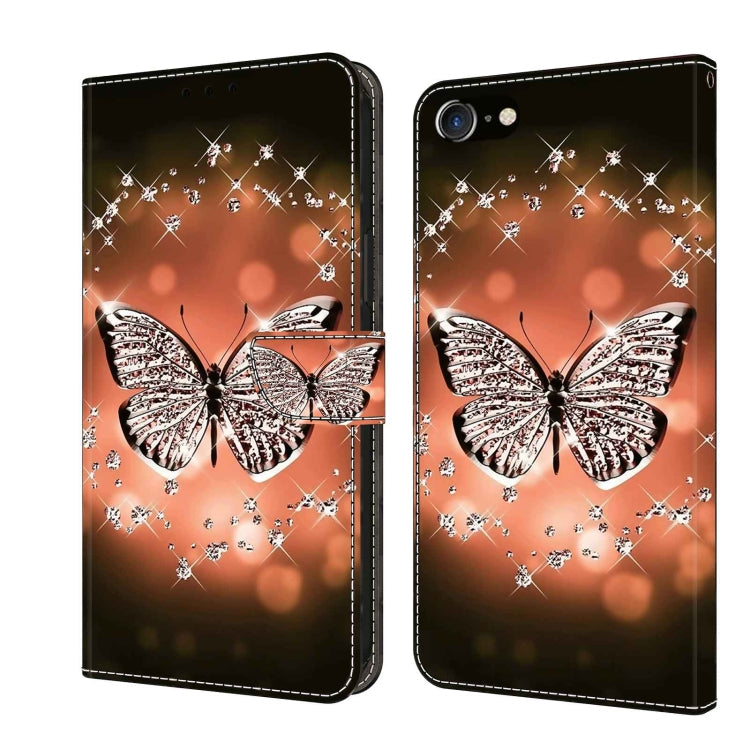 Crystal 3D Shockproof Protective Leather Phone Case, For iPhone 6 / 7