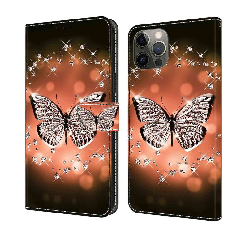 Crystal 3D Shockproof Protective Leather Phone Case, For iPhone 11 Pro