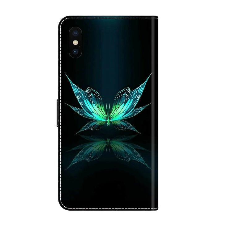 Crystal 3D Shockproof Protective Leather Phone Case, For iPhone X / XS