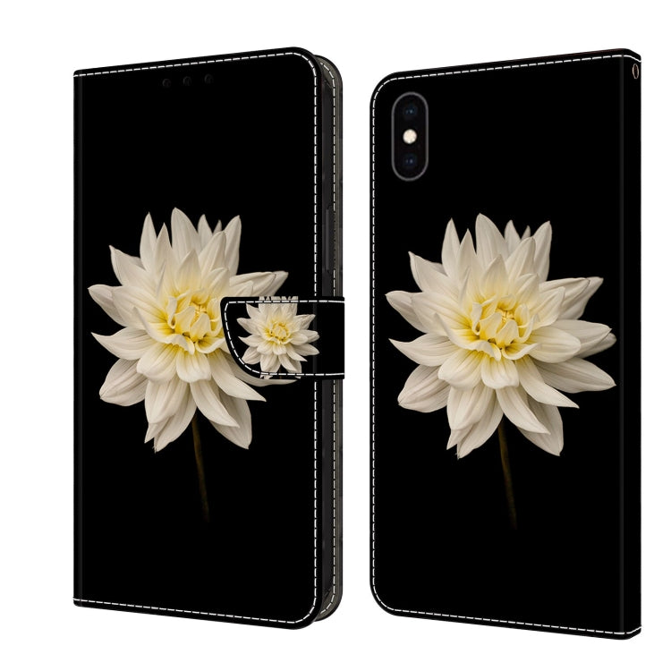 Crystal 3D Shockproof Protective Leather Phone Case, For iPhone XS Max