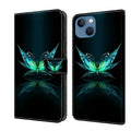 Crystal 3D Shockproof Protective Leather Phone Case, For iPhone 15