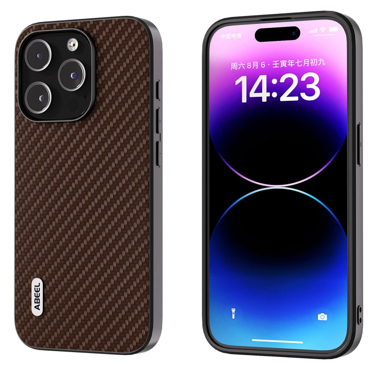 ABEEL Carbon Fiber Texture Protective Phone Case, For iPhone 14 Pro, For iPhone 15 Plus, For iPhone 14 Pro Max