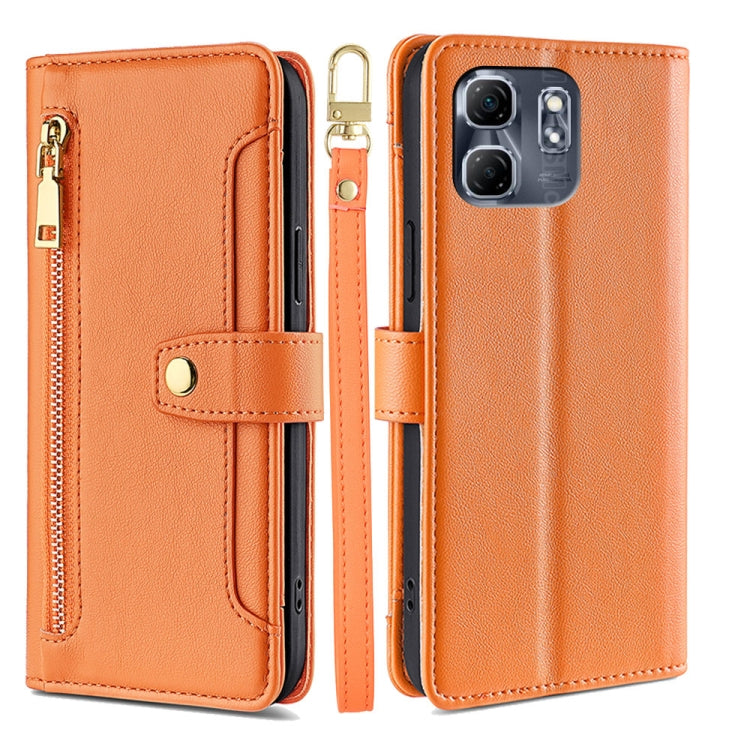 Sheep Texture Cross-body Zipper Wallet Leather Phone Case, For Infinix Note 50x 5G, For Infinix Note 50 Pro+ 5G, For Infinix Note 50 4G, For Infinix Hot 50i 4G