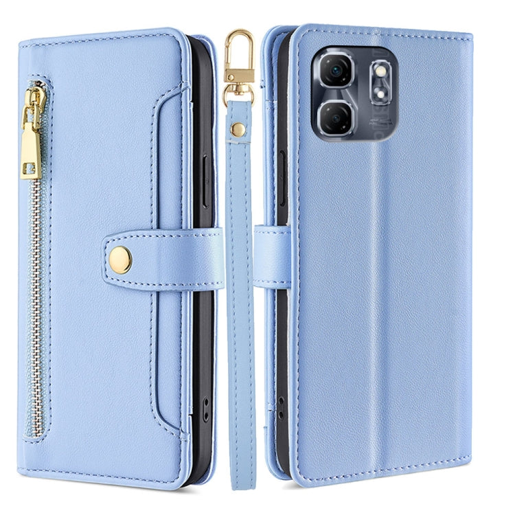 Sheep Texture Cross-body Zipper Wallet Leather Phone Case, For Infinix Note 50x 5G, For Infinix Note 50 Pro+ 5G, For Infinix Note 50 4G, For Infinix Hot 50i 4G