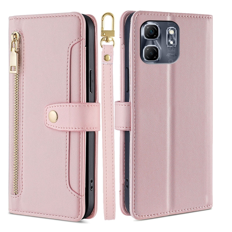 Sheep Texture Cross-body Zipper Wallet Leather Phone Case, For Infinix Note 50x 5G, For Infinix Note 50 Pro+ 5G, For Infinix Note 50 4G, For Infinix Hot 50i 4G