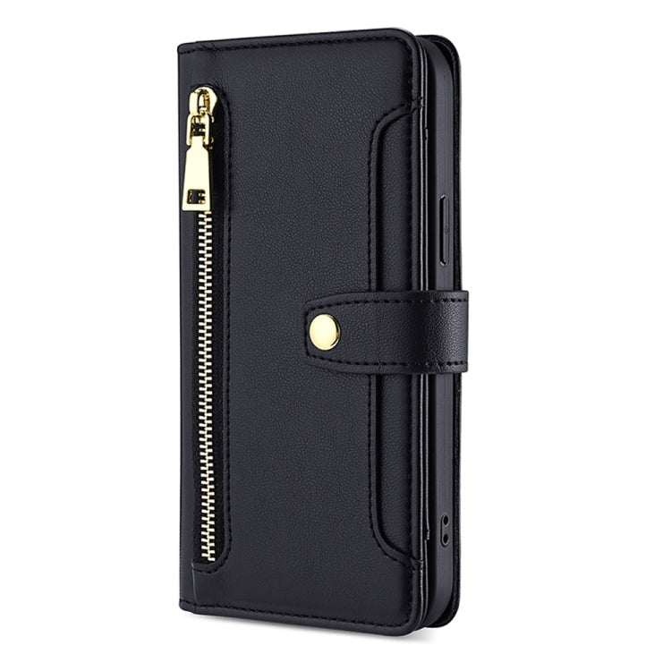 Sheep Texture Cross-body Zipper Wallet Leather Phone Case, For Tecno Camon 20 Pro 5G, For Tecno Camon 20 Pro 4G