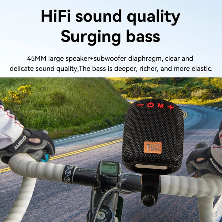 T&G TG-392 Outdoor Bicycle TWS Wireless Bluetooth IPX5 Waterproof Speaker(Black)