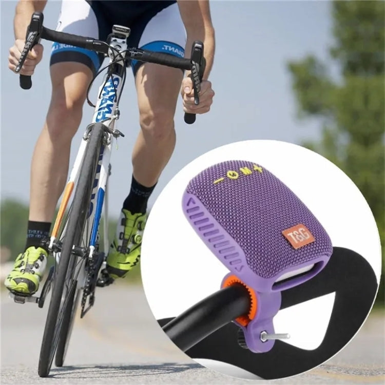 T&G TG-392 Outdoor Bicycle TWS Wireless Bluetooth IPX5 Waterproof Speaker(Purple)
