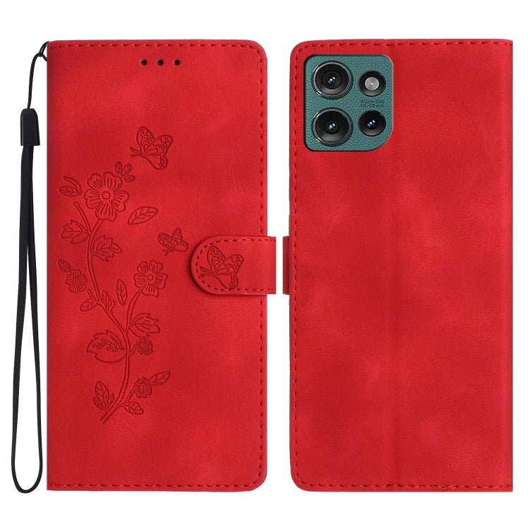 Flower Butterfly Embossing Pattern Leather Phone Case, For Motorola Moto G Play 2025, For Motorola Edge 50 5G, For Motorola Edge 50 Pro, For Motorola Edge 50 Fusion