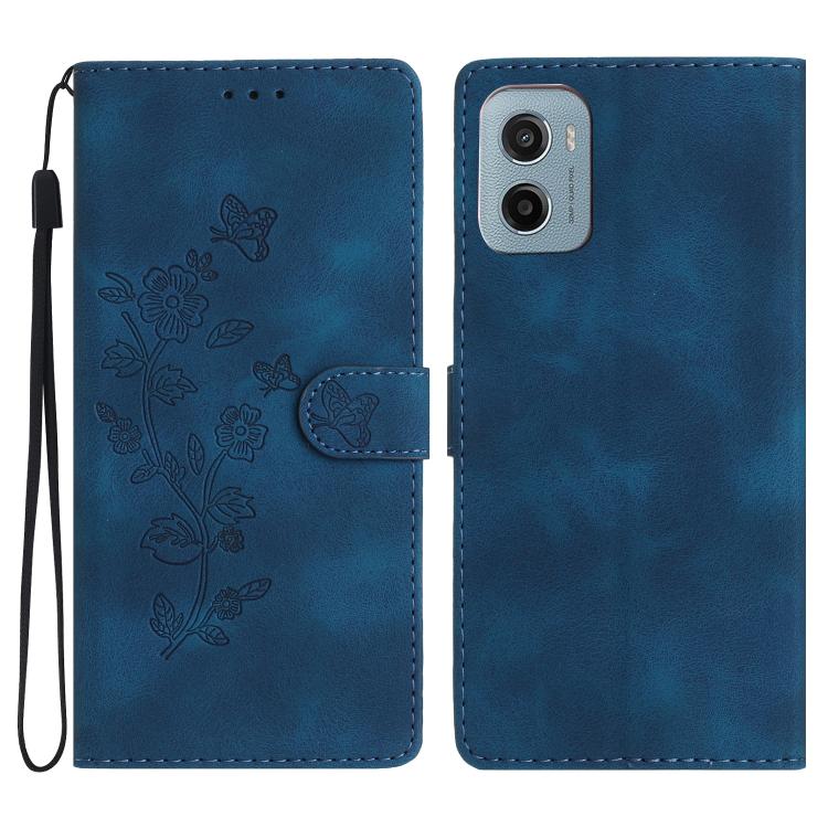 Flower Butterfly Embossing Pattern Leather Phone Case, For Motorola Moto G56 5G, For Motorola Moto E15, For Motorola Moto G05, For Motorola Moto G15