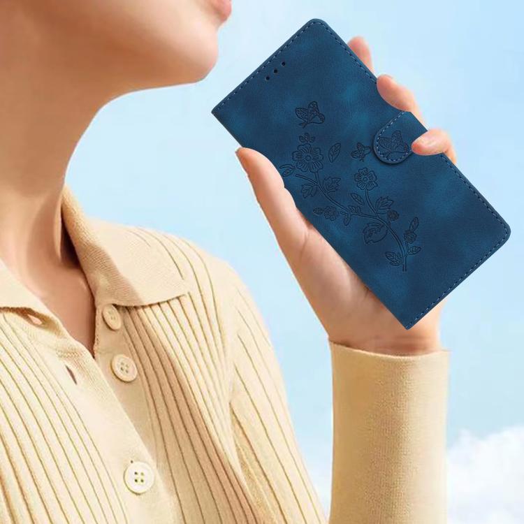 Flower Butterfly Embossing Pattern Leather Phone Case, For Motorola Moto G56 5G, For Motorola Moto E15, For Motorola Moto G05, For Motorola Moto G15