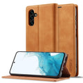 LC.IMEEKE Strong Magnetism Ultra-thin Matte Leather Phone Case, For Samsung Galaxy A24 4G