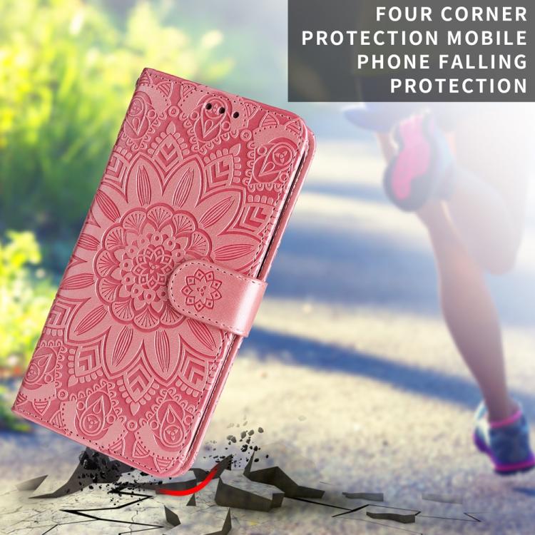 Embossed Sunflower Leather Phone Case, For iPhone Air, For iPhone 16 Pro Max, For iPhone 16 Pro, For iPhone 16 Plus