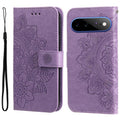Seven-petal Flowers Embossing Leather Phone Case, For Google Pixel 11 Pro XL, For Google Pixel 11 / Pixel 11 Pro, For Google Pixel 10a, For Google Pixel 9a