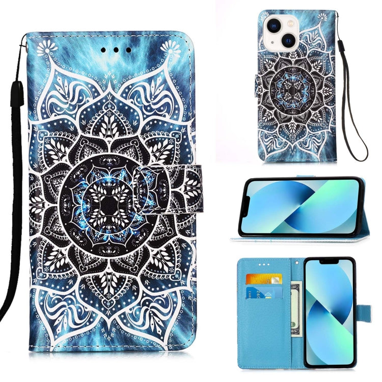 Colored Drawing Pattern Plain Weave Leather Phone Case, For iPhone 15 Pro, For iPhone 15 Plus, For iPhone 15