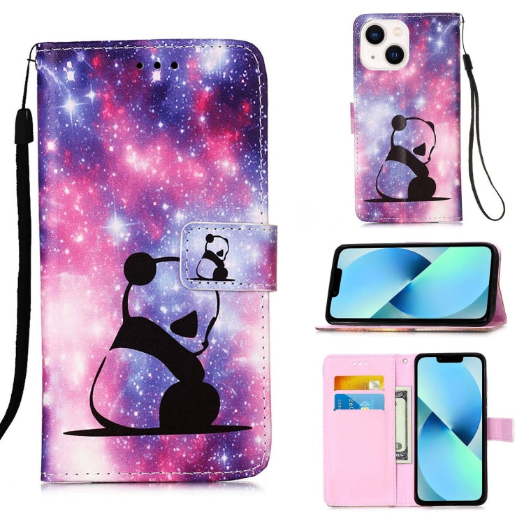 Colored Drawing Pattern Plain Weave Leather Phone Case, For iPhone 15 Pro, For iPhone 15 Plus, For iPhone 15