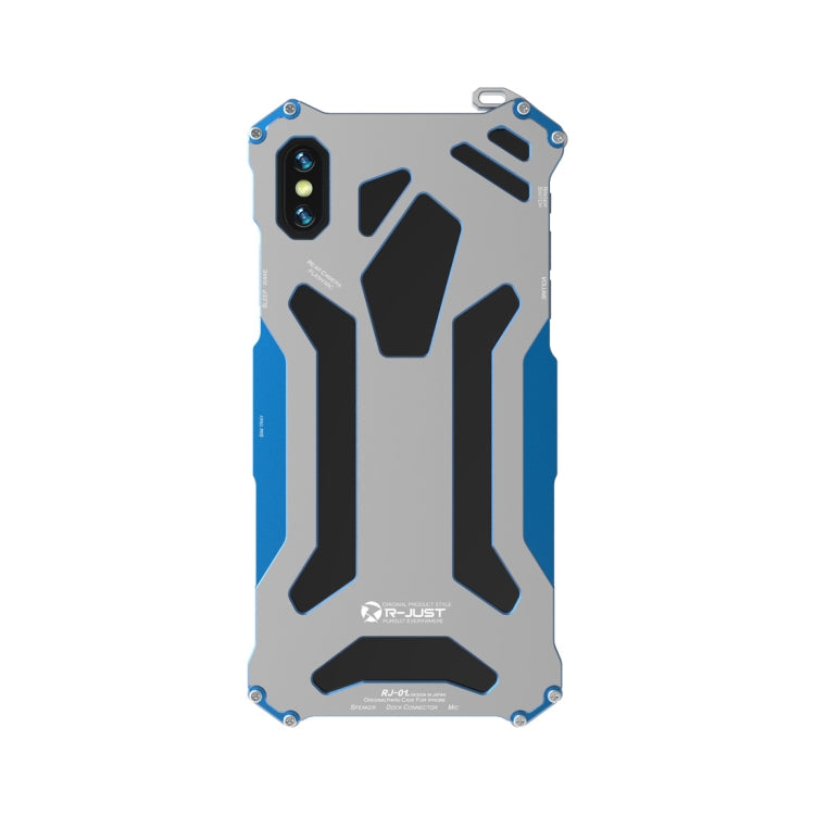 R-JUST Shockproof Dustproof Armor Metal Protective Case, For iPhone XS Max