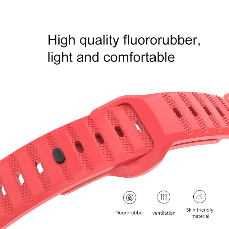 Dot Texture Fluororubber Watch Band, For Apple Watch 5 44mm, For Apple Watch 5 40mm, For Apple Watch 4 44mm, For Apple Watch 4 40mm