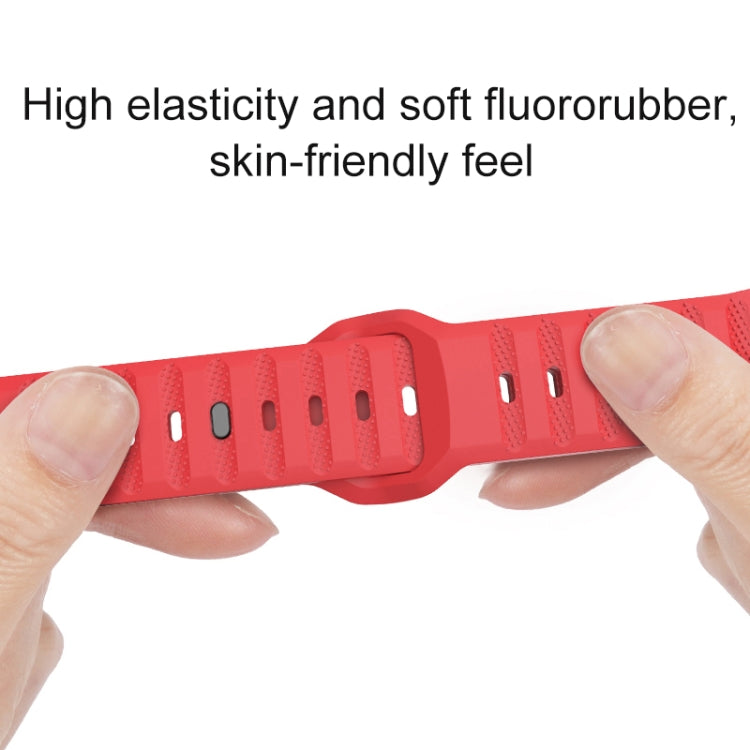 Dot Texture Fluororubber Watch Band, For Apple Watch 5 44mm, For Apple Watch 5 40mm, For Apple Watch 4 44mm, For Apple Watch 4 40mm