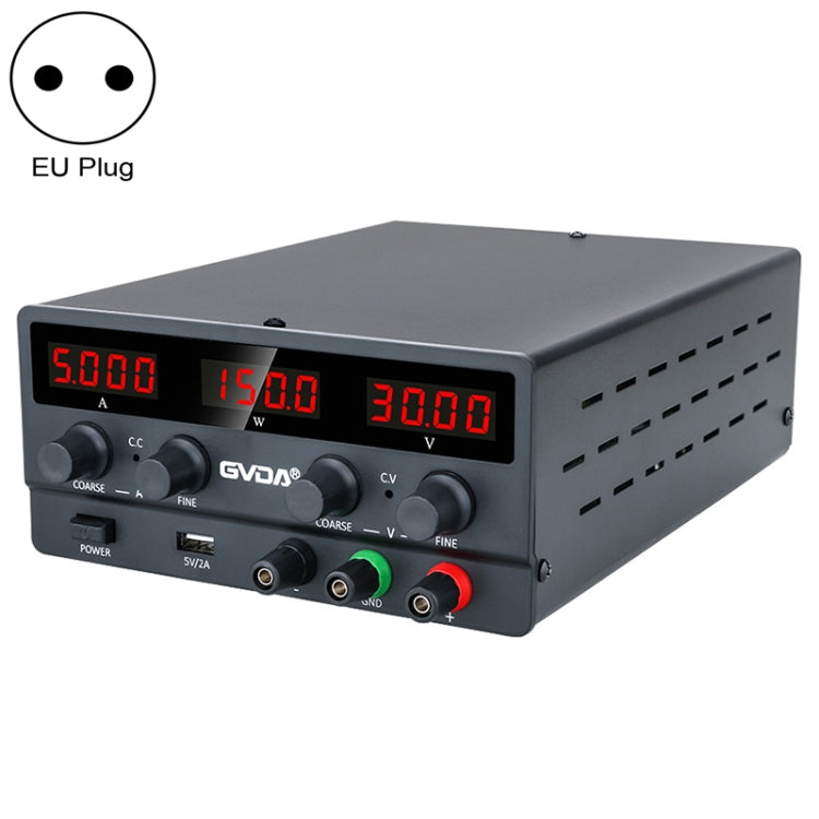 GVDA SPS-H3010 30V-10A Adjustable Voltage Regulator, SPS-H3010 EU Plug, SPS-H3010