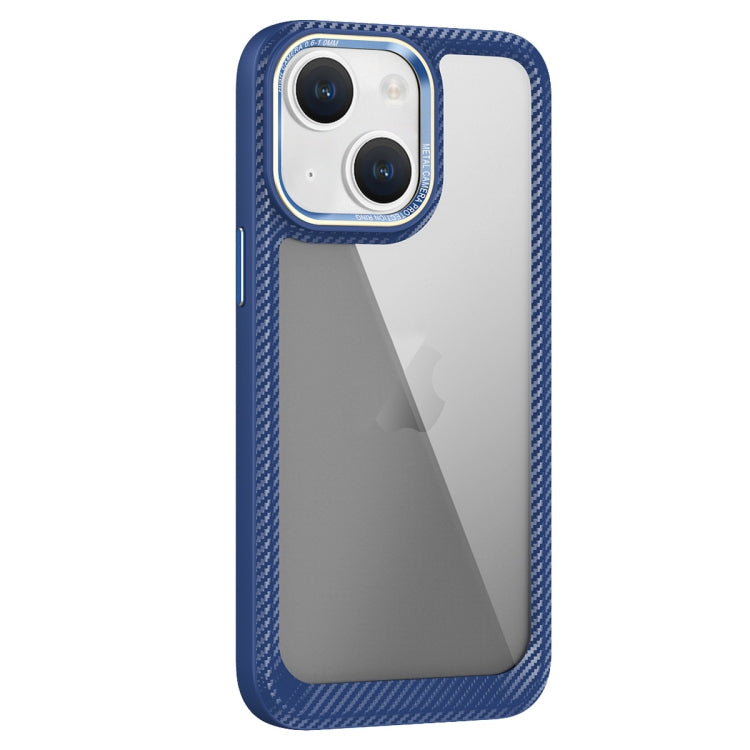 Carbon Fiber Transparent Back Panel Phone Case, For iPhone 13, For iPhone 12, For iPhone 12 Pro Max, For iPhone 12 Pro